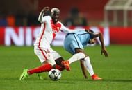 MONACO - MARCH 15:  Tiemoue Bakayoko of AS Monaco battles with Fernandinho of Manchester City during the UEFA Champions League Round of 16 second leg match between AS Monaco and Manchester City FC at Stade Louis II on March 15, 2017 in Monaco, Monaco.  (Photo by Michael Steele/Getty Images)